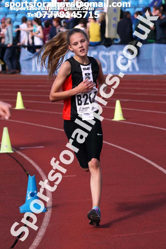 Girls under-15s  Northern 3 Stage Road Relay, SportsCity, Manchester. Photo: David T. Hewitson/Sports for All Pics